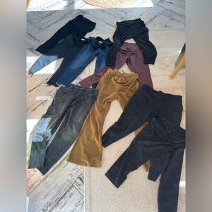 Maternity clothes lot bathing suits/bras/dresses/shorts/legging/crew necks/pants